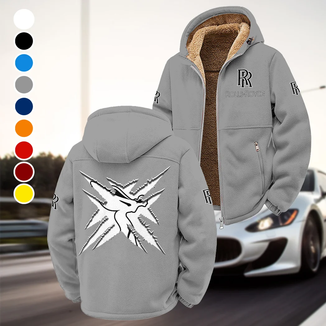 Grand Touring Car Winter Fleece Jacket, Luxe Microfleece Pullover HVN1450RR - Grey