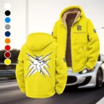 Grand Touring Car Winter Fleece Jacket, Luxe Microfleece Pullover HVN1450RR - Yellow