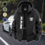 American Work Truck Fleece Windbreaker Jacket, Brushed Fleece Wind-Resist Layer HVN1450RT - Black