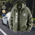 American Work Truck Fleece Windbreaker Jacket, Brushed Fleece Wind-Resist Layer HVN1450RT - Green