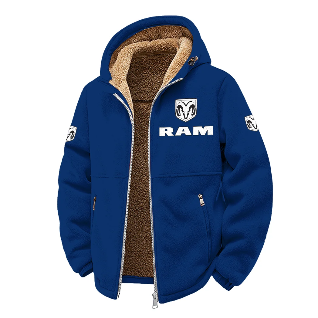 American Work Truck Winter Fleece Jacket, Anti-Pill Thermal Fleece HVN1450RT - Navy - Image 2