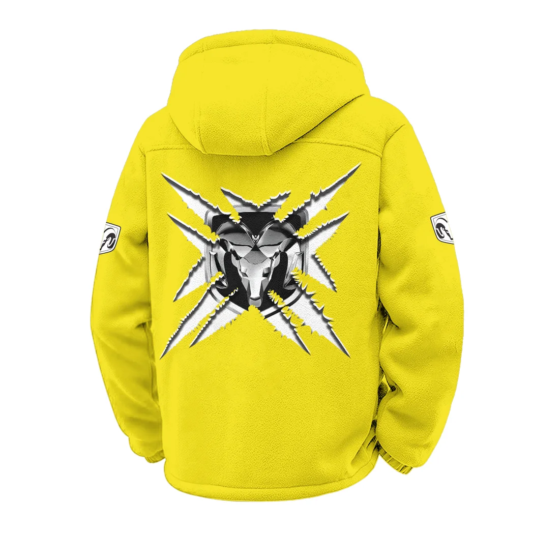 American Work Truck Winter Fleece Jacket, Anti-Pill Thermal Fleece HVN1450RT - Yellow - Image 3
