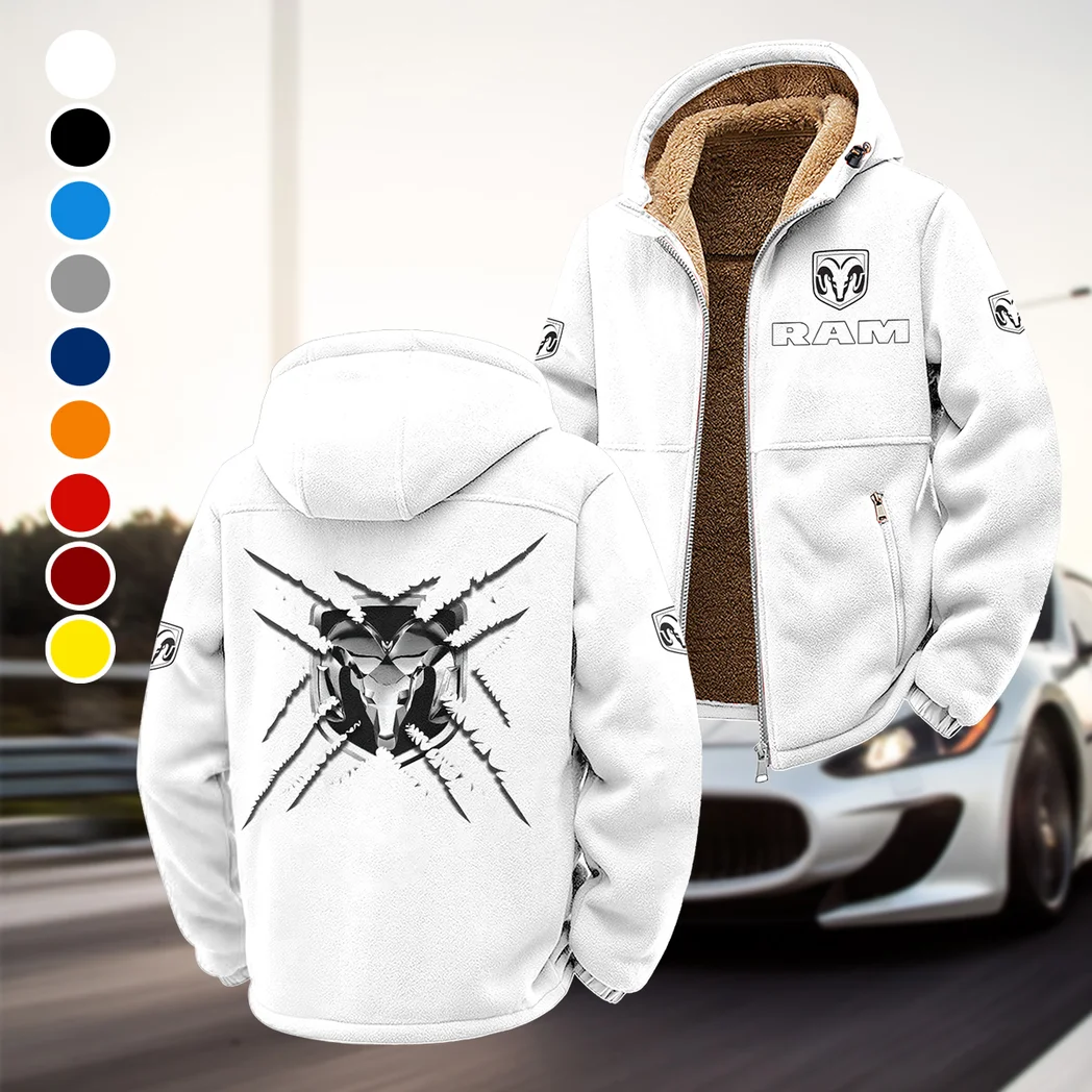 American Work Truck Winter Fleece Jacket, Anti-Pill Thermal Fleece HVN1450RT - White