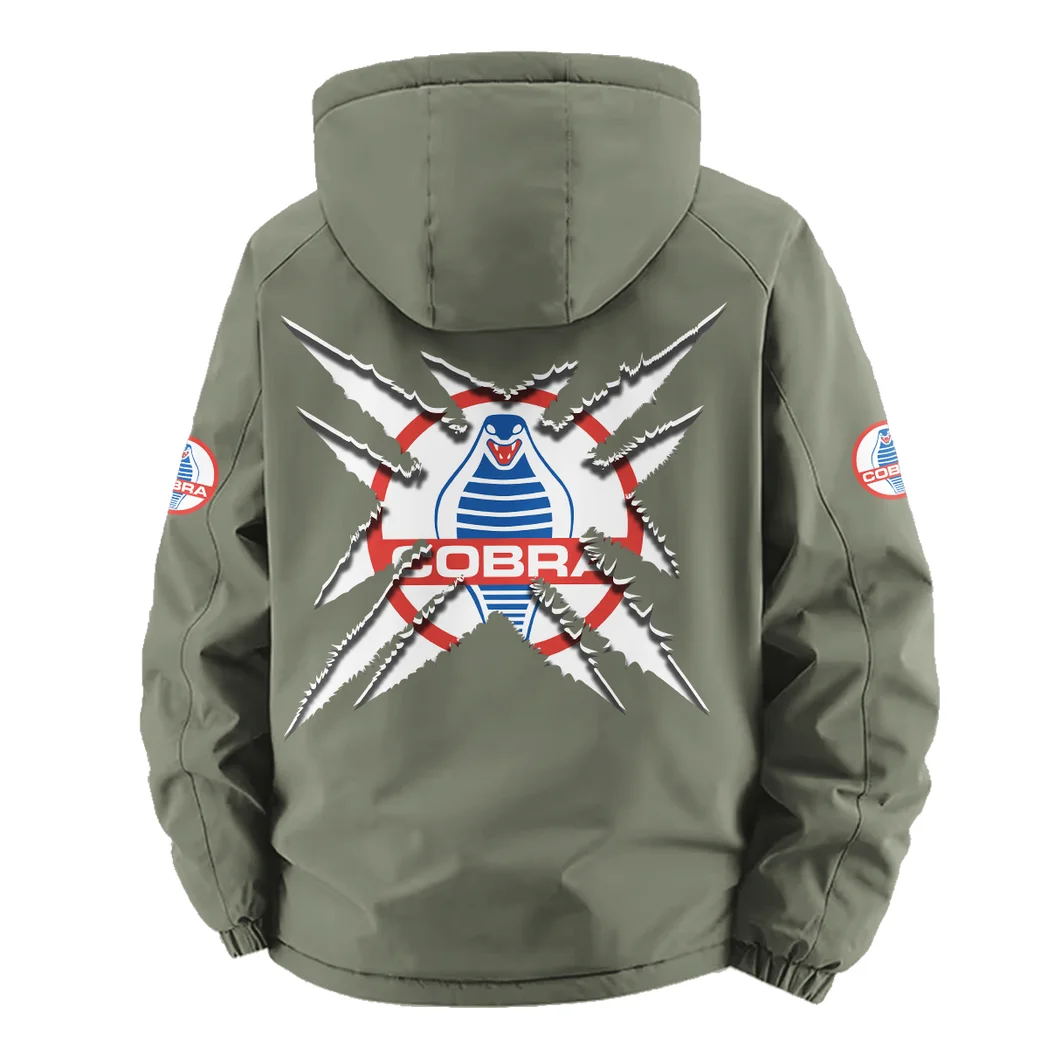 Muscle Car Fleece Windbreaker Jacket, Luxe Fleece Exterior HVN1450SH - Green - Image 4