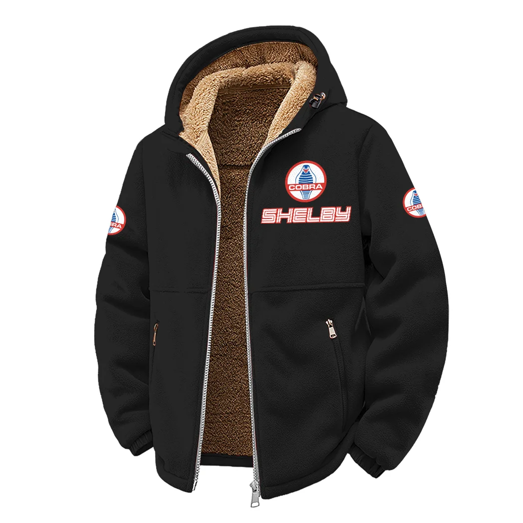 Muscle Car Winter Fleece Jacket, High-Density Comfort Fleece HVN1450SH - Black - Image 2