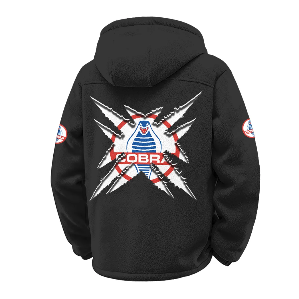 Muscle Car Winter Fleece Jacket, High-Density Comfort Fleece HVN1450SH - Black - Image 3