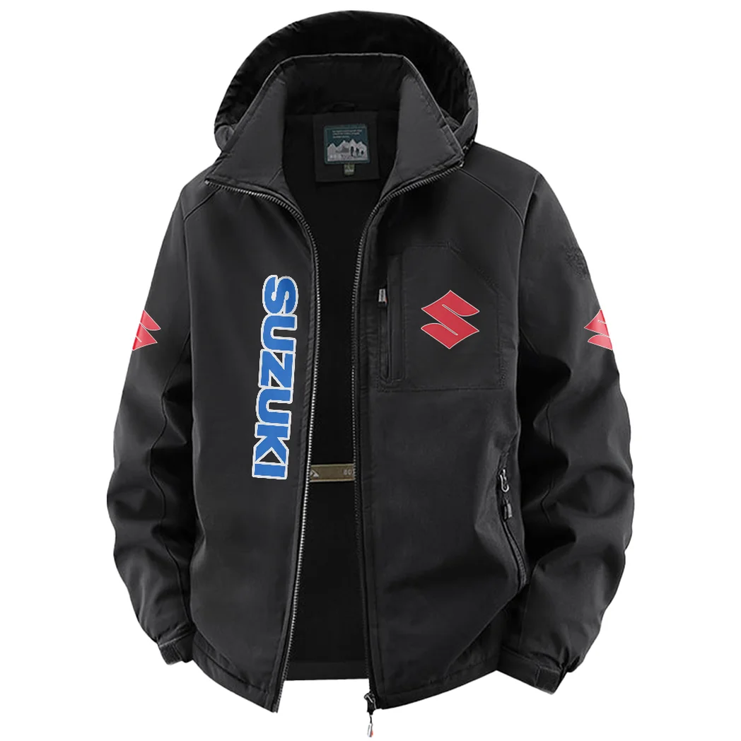 Street Racer Fleece Windbreaker Jacket, Anti-Pill Wind-Blocking Fleece HVN1450SU - Black - Image 2