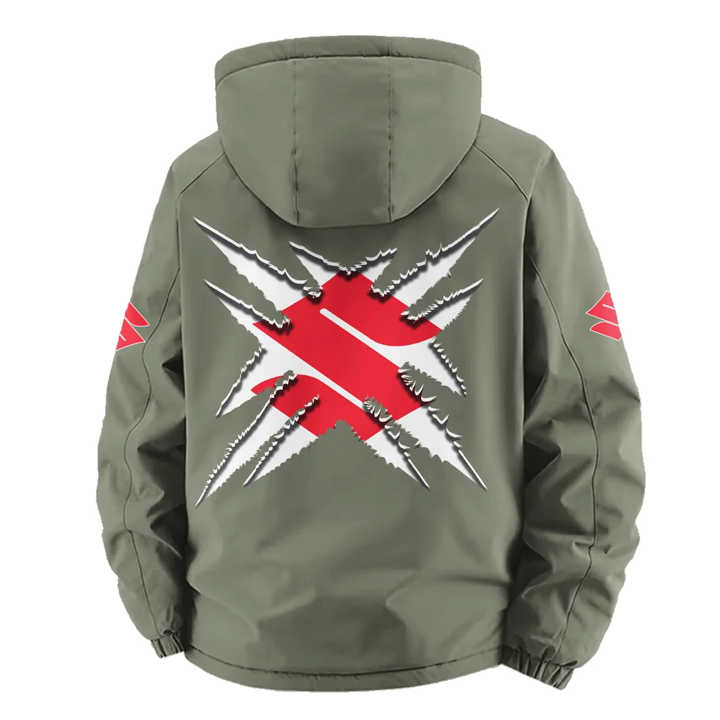 Street Racer Fleece Windbreaker Jacket, Anti-Pill Wind-Blocking Fleece HVN1450SU - Green - Image 4