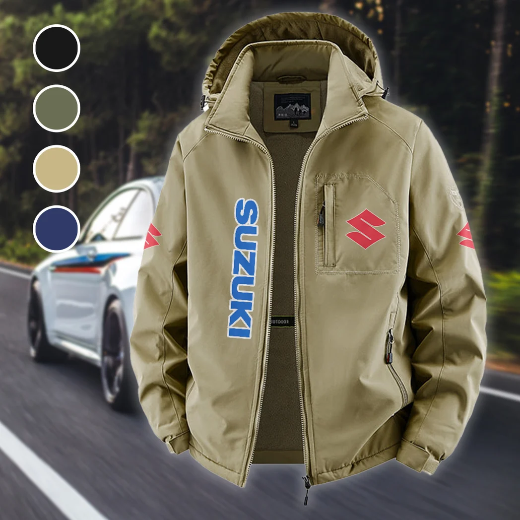 Street Racer Fleece Windbreaker Jacket, Anti-Pill Wind-Blocking Fleece HVN1450SU - Khaki