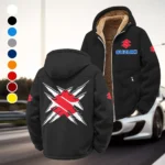 Street Racer Winter Fleece Jacket, Warm Core Loft Fleece HVN1450SU - Black