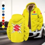 Street Racer Winter Fleece Jacket, Warm Core Loft Fleece HVN1450SU - Yellow