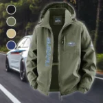 Boxer Engine Car Fleece Windbreaker Jacket, Midweight Thermal Windbreaker HVN1450SU - Green