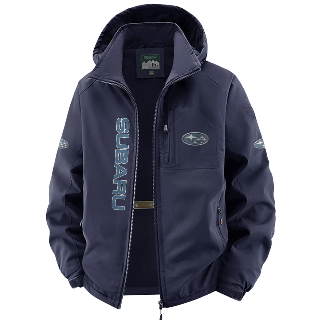 Boxer Engine Car Fleece Windbreaker Jacket, Midweight Thermal Windbreaker HVN1450SU - Navy - Image 2