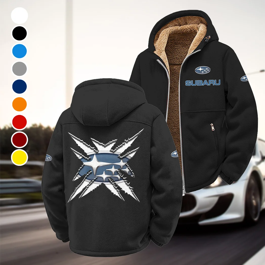 Boxer Engine Car Winter Fleece Jacket, Breathable Winter Comfort HVN1450SU - Black