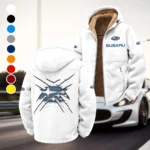 Boxer Engine Car Winter Fleece Jacket, Breathable Winter Comfort HVN1450SU - White