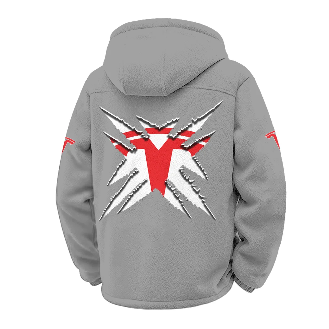 High-Tech Auto Winter Fleece Jacket, Premium Fleece Barrier HVN1450TE - Grey - Image 3