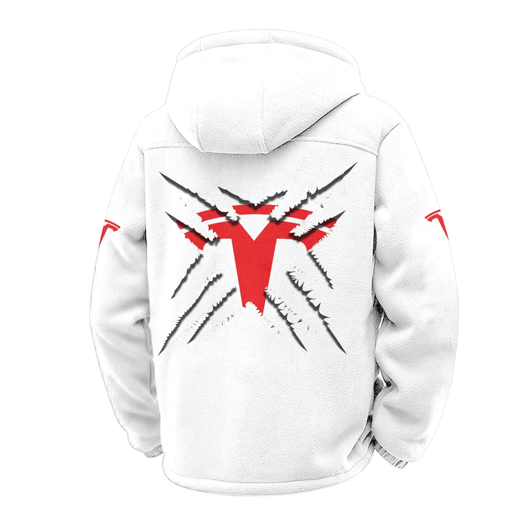 High-Tech Auto Winter Fleece Jacket, Premium Fleece Barrier HVN1450TE - White - Image 3