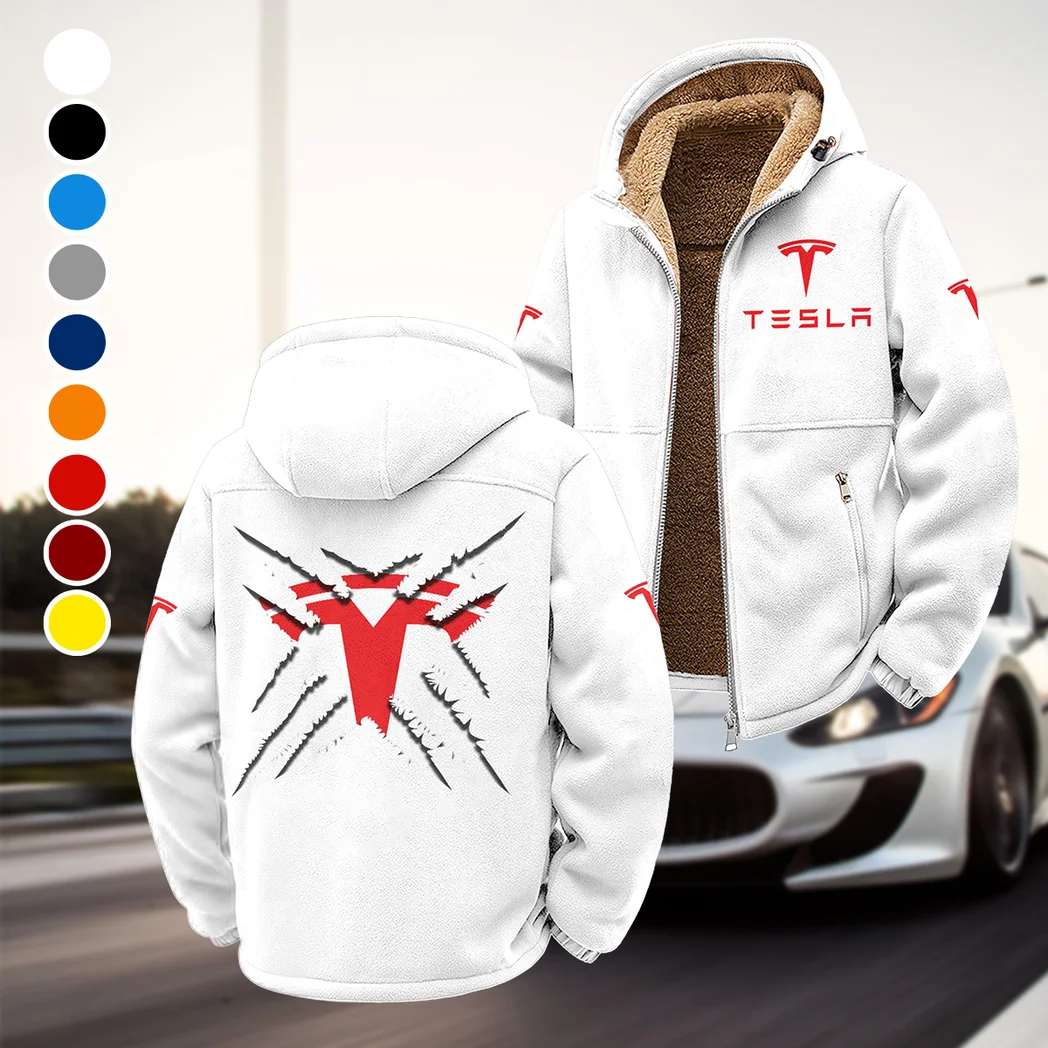 High-Tech Auto Winter Fleece Jacket, Premium Fleece Barrier HVN1450TE - White