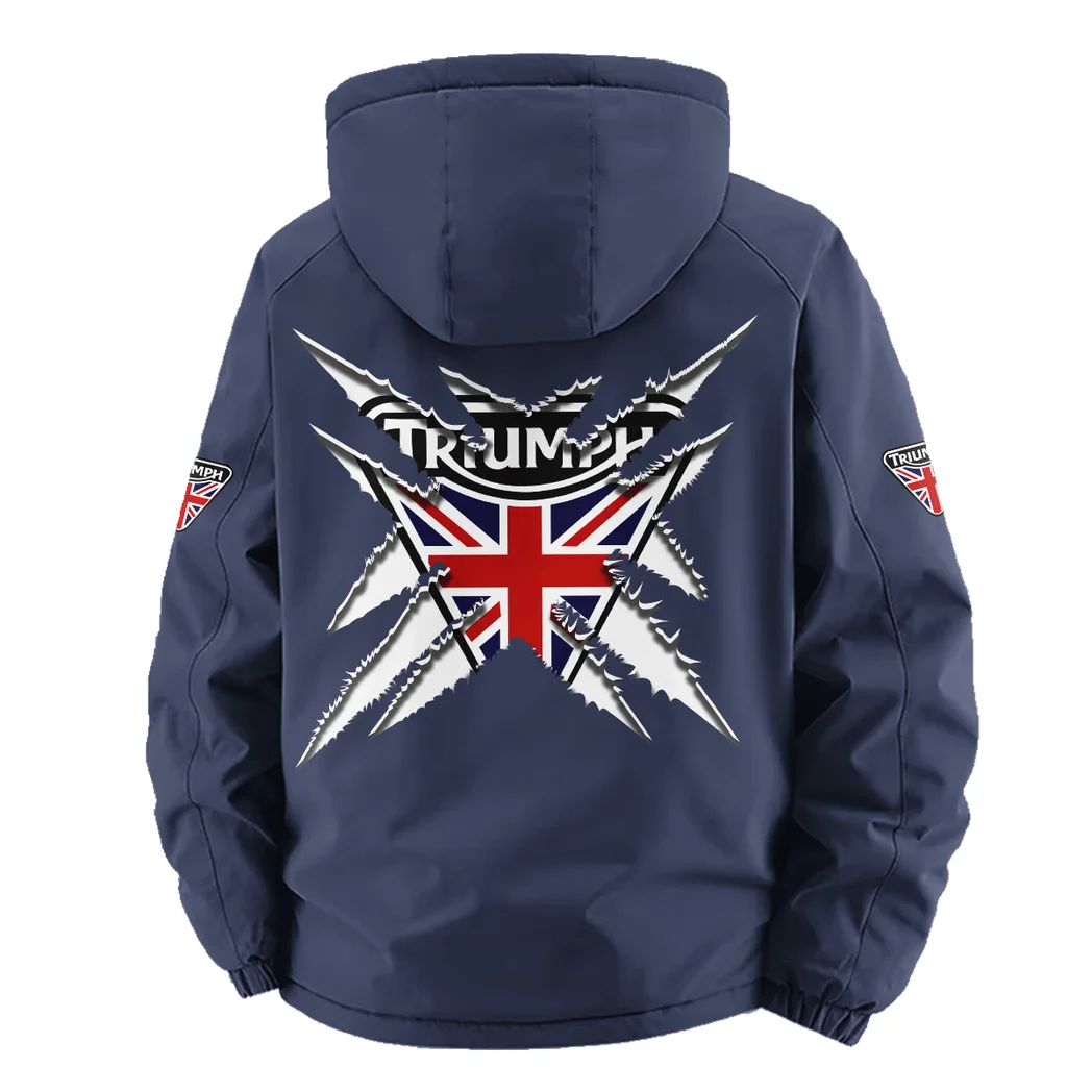 Adventure Nomad Fleece Windbreaker Jacket, Ultra-Soft Wind-Stop Fabric HVN1450TM - Navy - Image 4