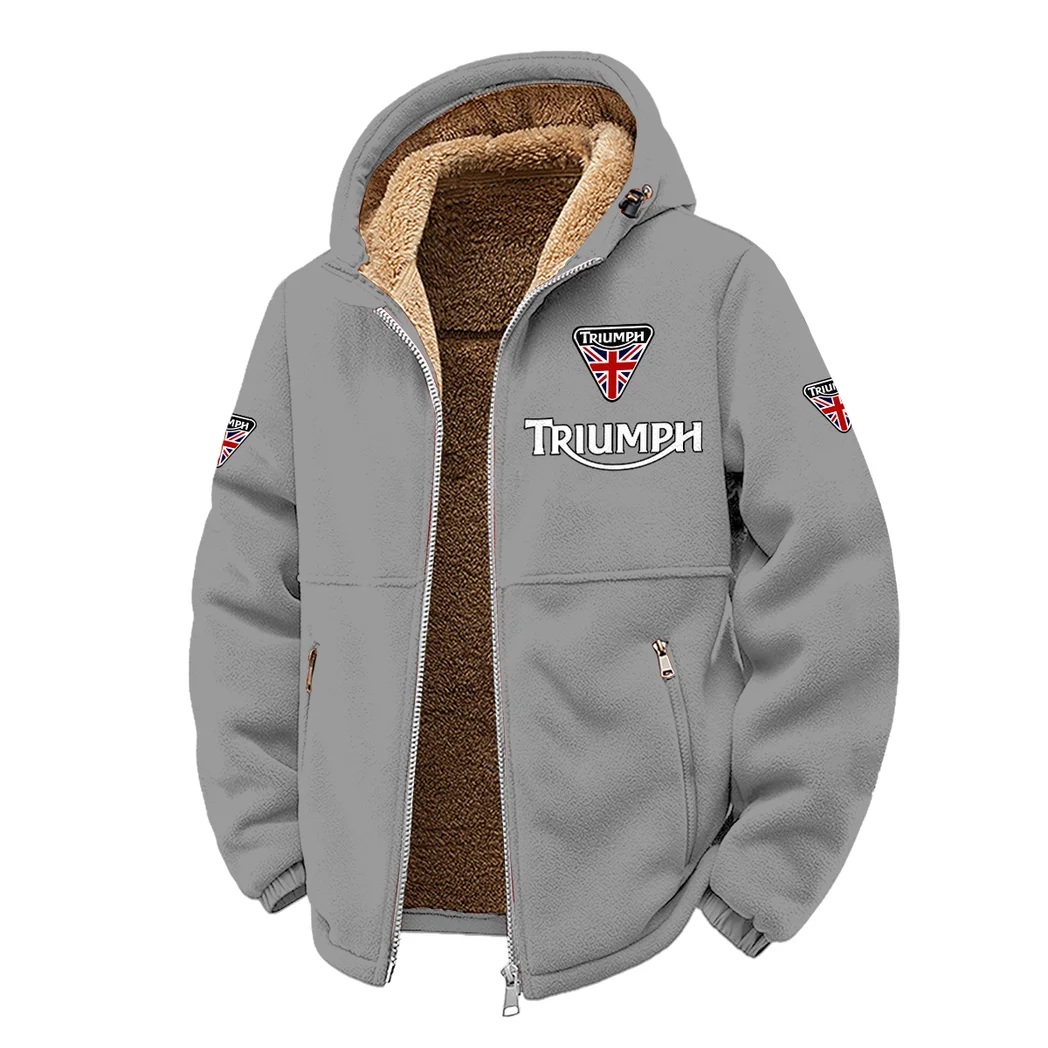 Adventure Nomad Winter Fleece Jacket, Sherpa Lined Winter Fleece HVN1450TM - Grey - Image 2