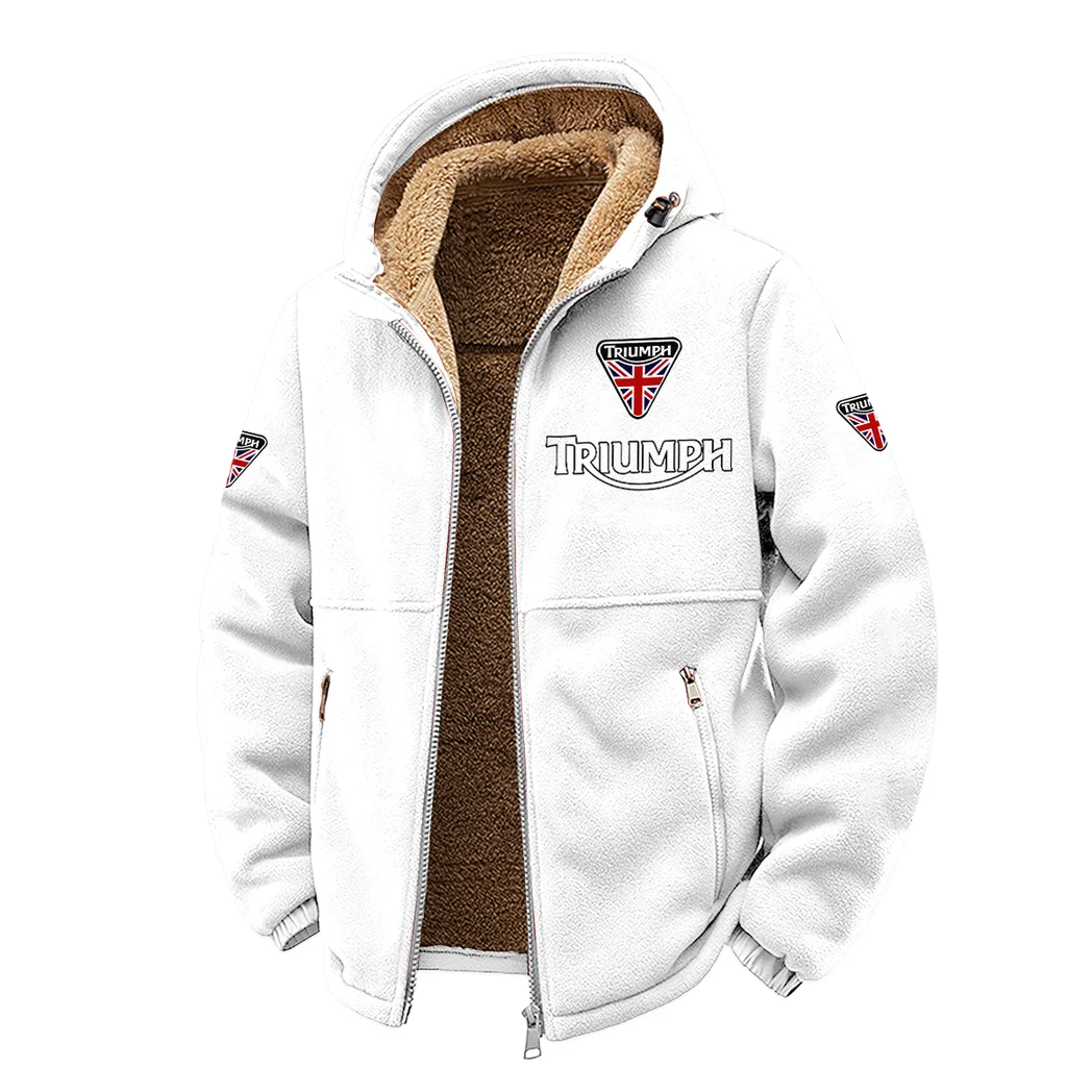 Adventure Nomad Winter Fleece Jacket, Sherpa Lined Winter Fleece HVN1450TM - White - Image 2