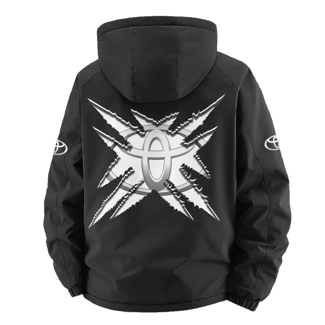 Everyday Driver Fleece Windbreaker Jacket, High-Density Windproof Fleece HVN1450TO - Black - Image 4