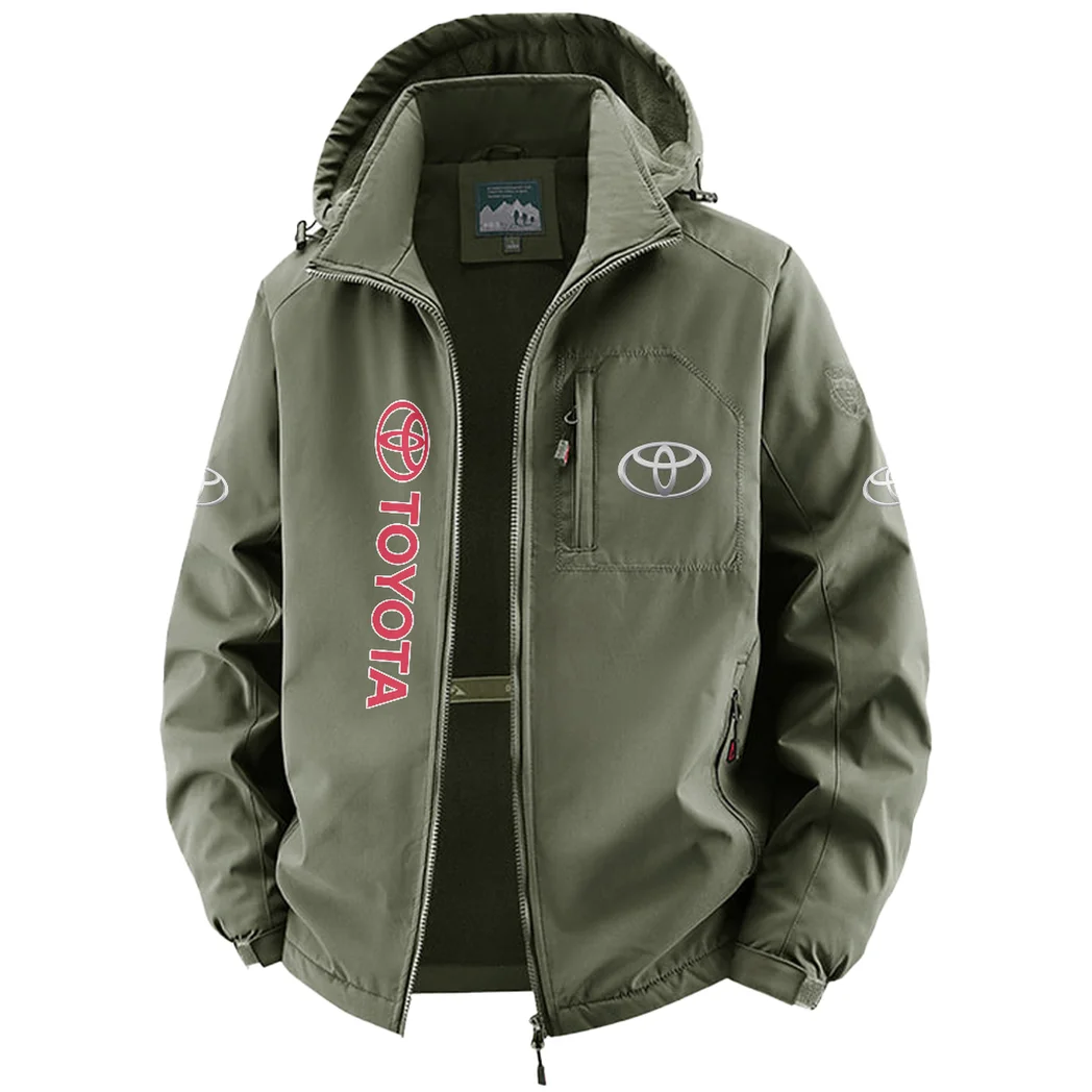 Everyday Driver Fleece Windbreaker Jacket, High-Density Windproof Fleece HVN1450TO - Green - Image 2
