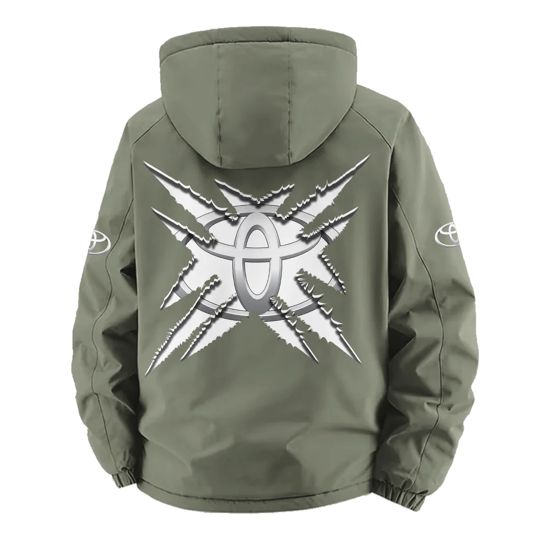 Everyday Driver Fleece Windbreaker Jacket, High-Density Windproof Fleece HVN1450TO - Green - Image 4
