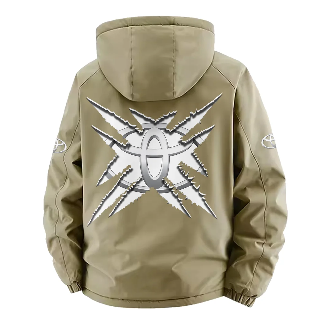 Everyday Driver Fleece Windbreaker Jacket, High-Density Windproof Fleece HVN1450TO - Khaki - Image 4