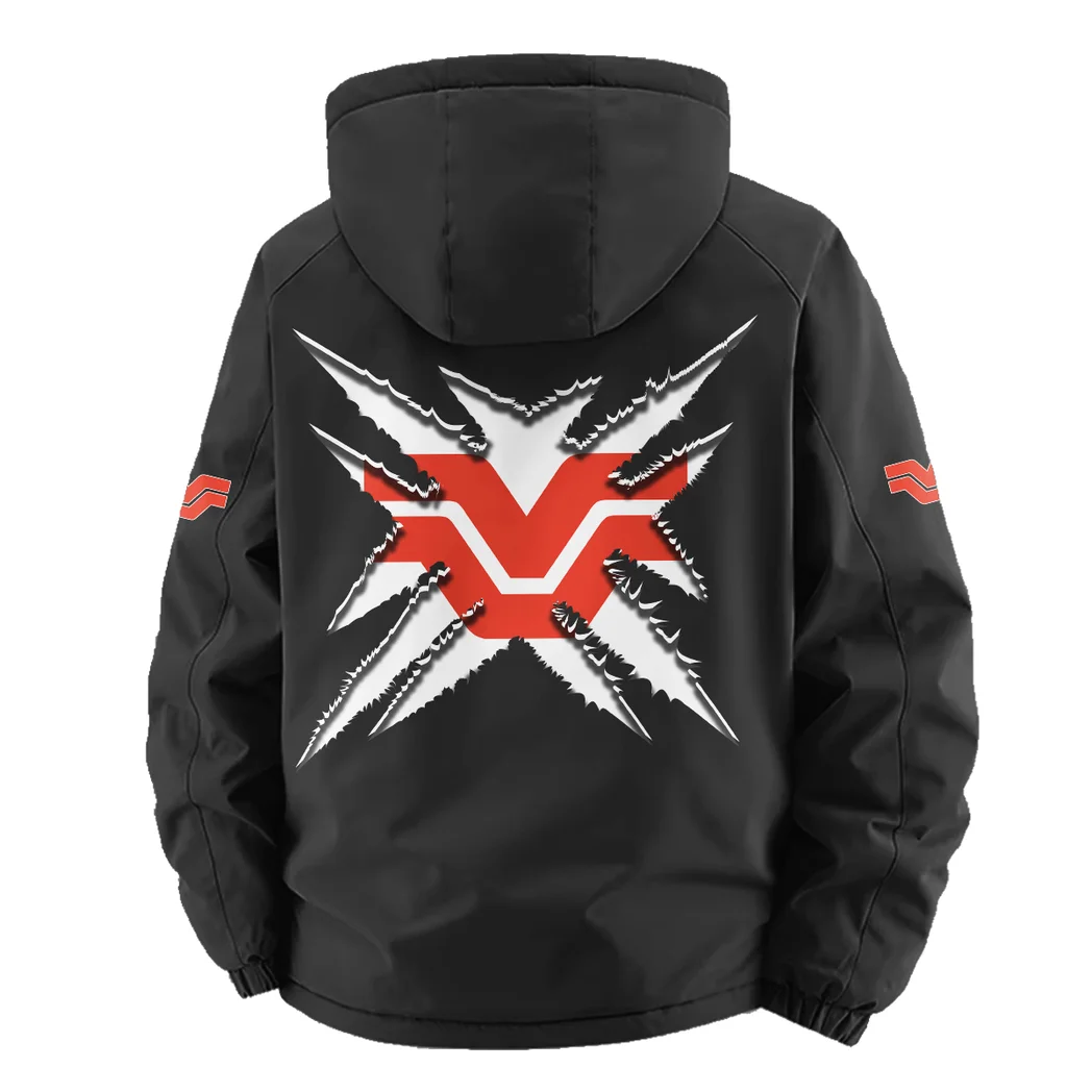 Crop Tractor Fleece Windbreaker Jacket, Breathable Fleece Windwear HVN1450VE - Black - Image 4