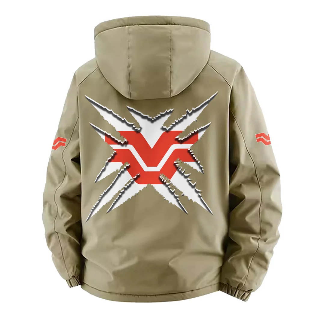 Crop Tractor Fleece Windbreaker Jacket, Breathable Fleece Windwear HVN1450VE - Khaki - Image 4