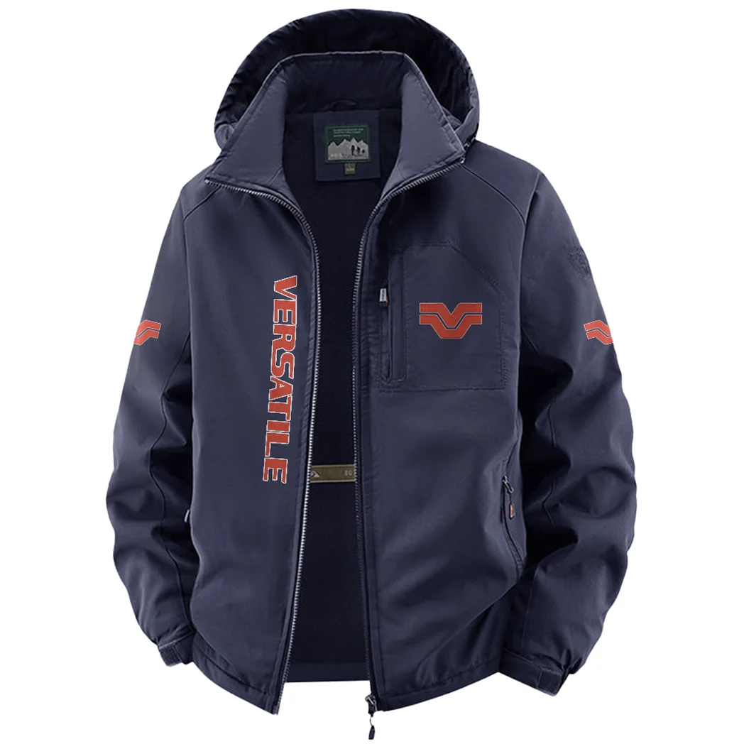 Crop Tractor Fleece Windbreaker Jacket, Breathable Fleece Windwear HVN1450VE - Navy - Image 2