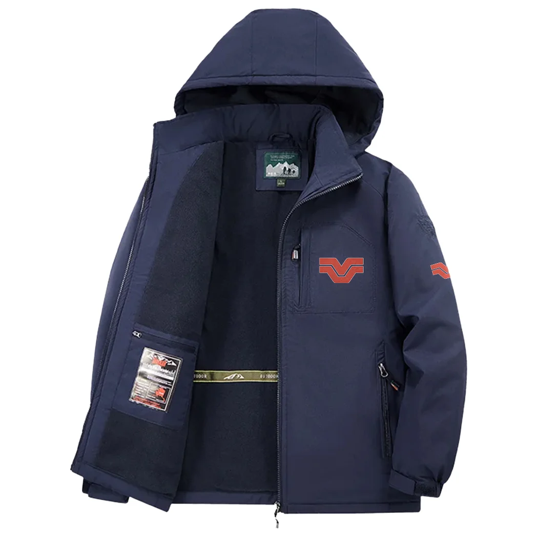 Crop Tractor Fleece Windbreaker Jacket, Breathable Fleece Windwear HVN1450VE - Navy - Image 3