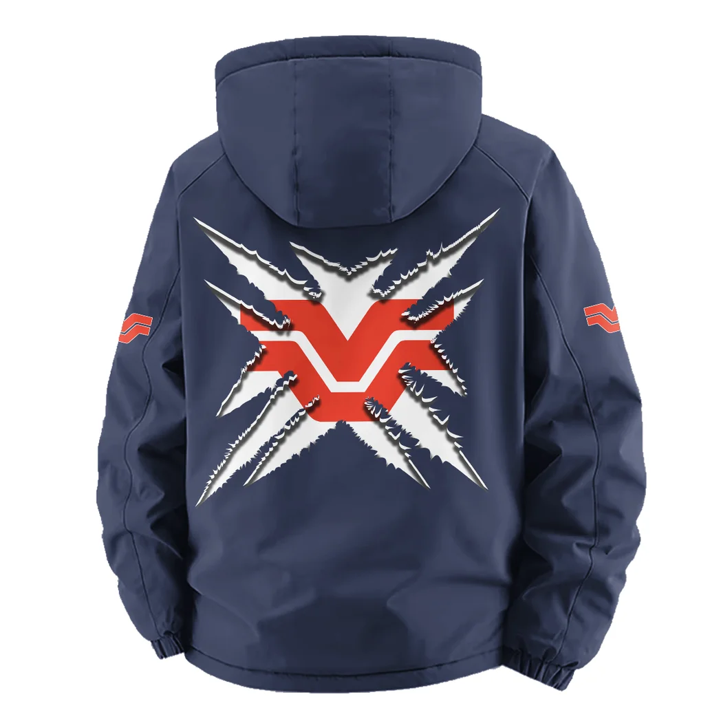 Crop Tractor Fleece Windbreaker Jacket, Breathable Fleece Windwear HVN1450VE - Navy - Image 4