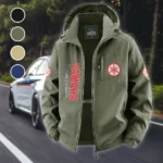Road Motorcycle Fleece Windbreaker Jacket, Cross-Training Wind Shell HVN1450YA - Green