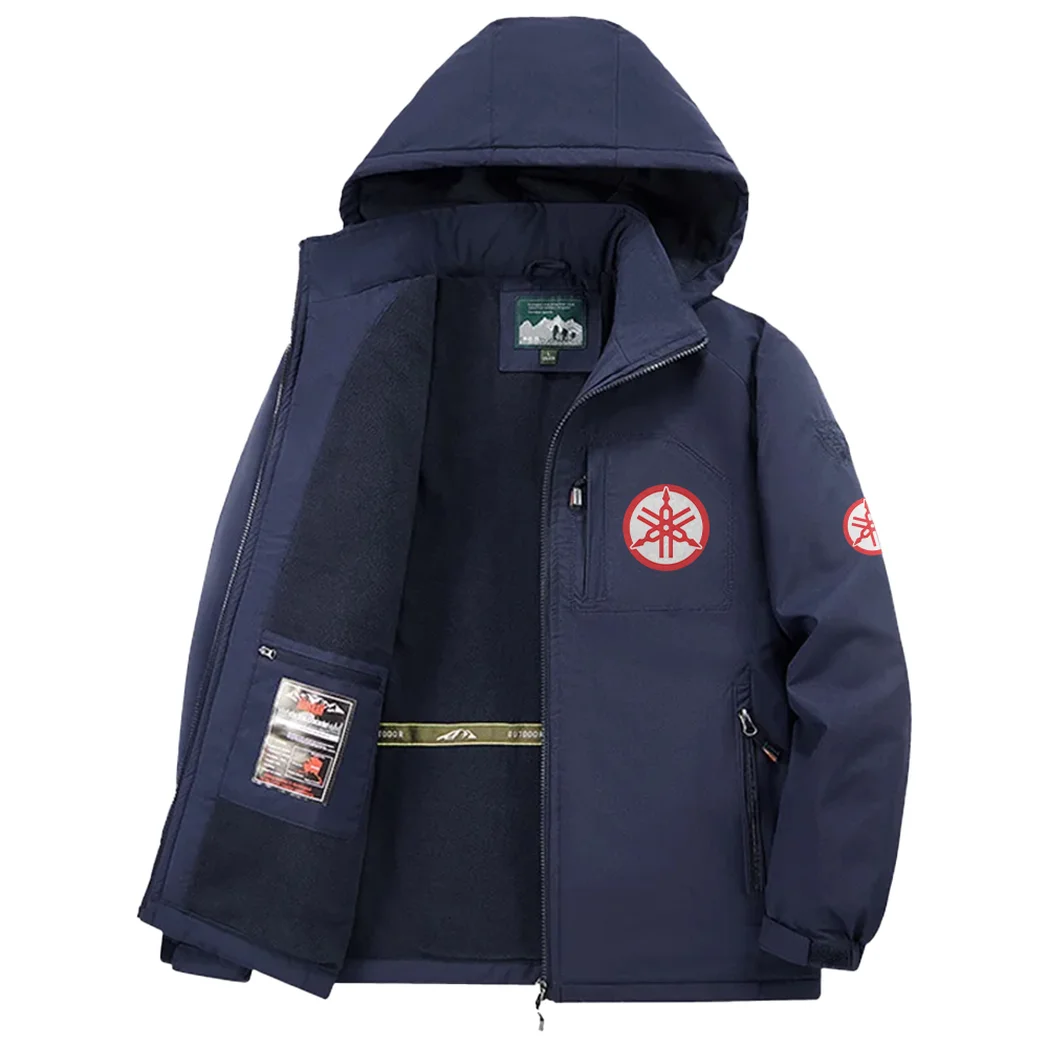 Road Motorcycle Fleece Windbreaker Jacket, Cross-Training Wind Shell HVN1450YA - Navy - Image 3