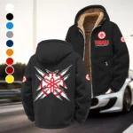 Road Motorcycle Winter Fleece Jacket, Snow-Ready Active Fleece HVN1450YA - Black
