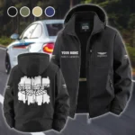 Refined Sport Coupe Fleece Windbreaker Jacket, Insulated Windbreaker Fleece HVN1451AM - Black