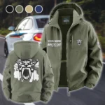 Winter Sports Vehicle Fleece Windbreaker Jacket, All-Weather Fleece Shield HVN1451AR - Green
