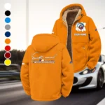 High-Speed Car Winter Fleece Jacket, Insulated Sport Hoody HVN1451BM - Orange