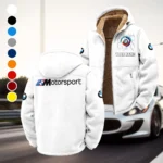 High-Speed Car Winter Fleece Jacket, Sub-Zero Fleece Jacket HVN1451BM - White