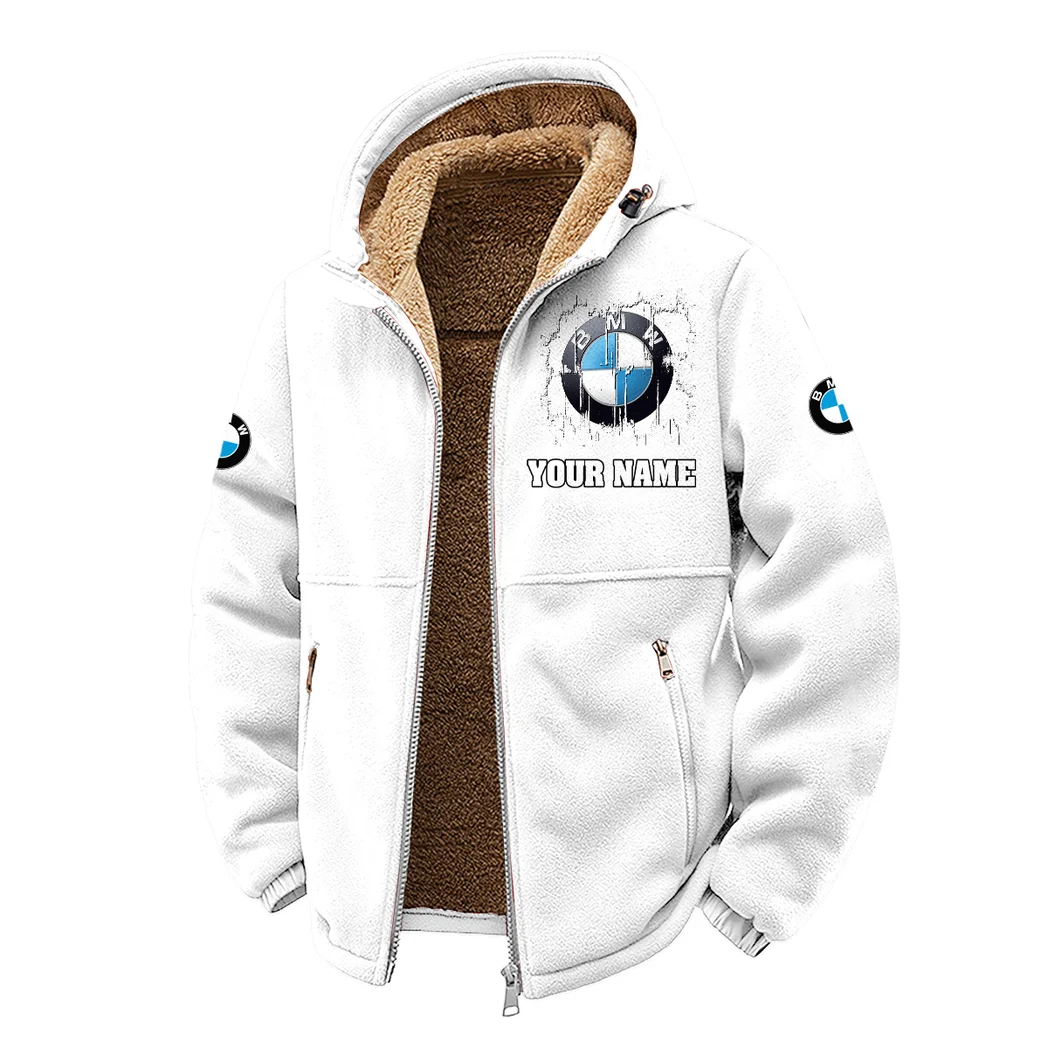 Flagship Sedan Winter Fleece Jacket, Deep Winter Comfort Fleece HVN1451BM - White - Image 2