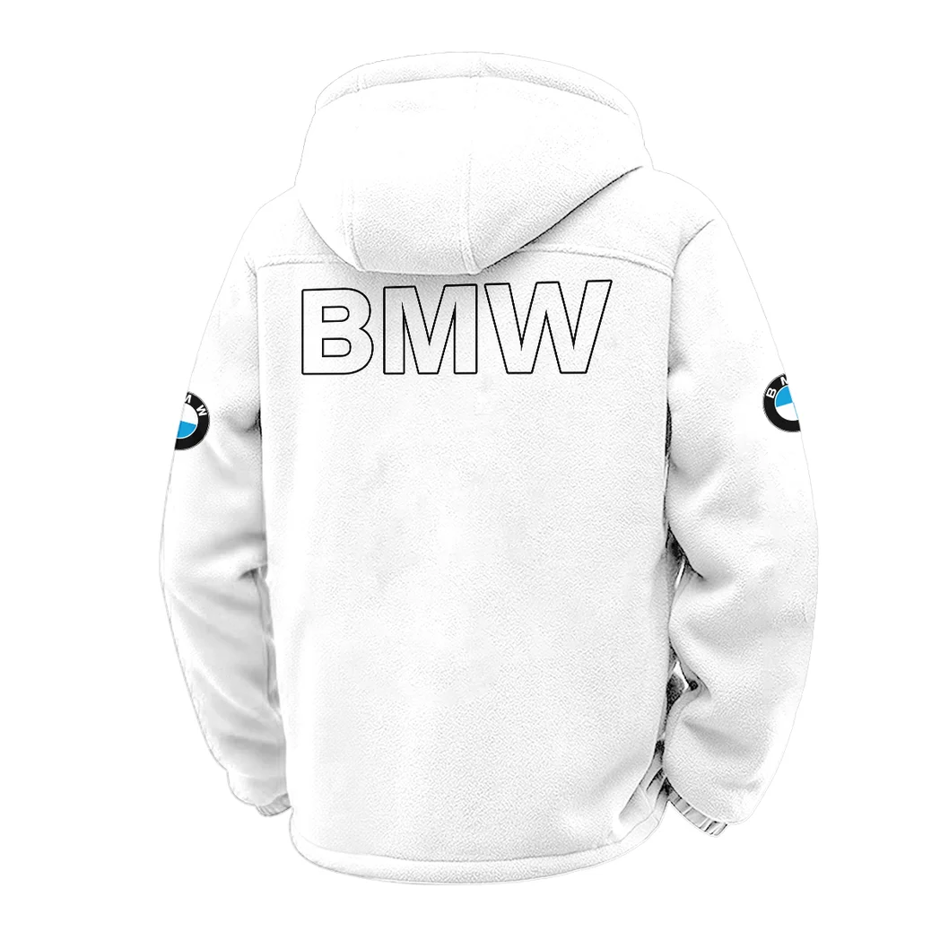 Flagship Sedan Winter Fleece Jacket, Deep Winter Comfort Fleece HVN1451BM - White - Image 3