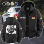 Fun Ride Machine Fleece Windbreaker Jacket, Essential Cold & Wind Barrier HVN1451BR - Black