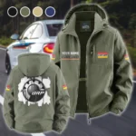 Fun Ride Machine Fleece Windbreaker Jacket, Essential Cold & Wind Barrier HVN1451BR - Green