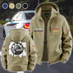 Fun Ride Machine Fleece Windbreaker Jacket, Essential Cold & Wind Barrier HVN1451BR - Khaki
