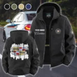 Classic Drive Streetwear Hoodie Fleece Windbreaker Jacket, Weather-Guard Fleece HVN1451CA - Black