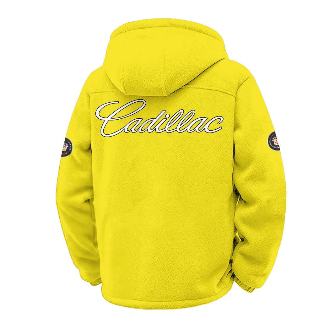 Classic Drive Streetwear Hoodie Winter Fleece Jacket, Superior Thermal Protection HVN1451CA - Yellow - Image 3