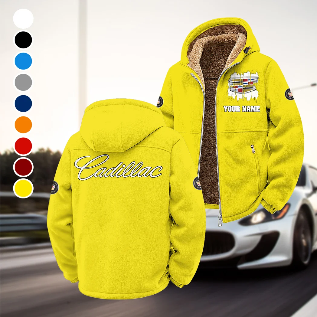 Classic Drive Streetwear Hoodie Winter Fleece Jacket, Superior Thermal Protection HVN1451CA - Yellow