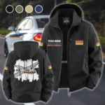 Off-Road Adventure Bike Fleece Windbreaker Jacket, Thermal Wind-Deflector HVN1451CA - Black